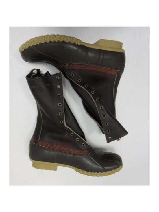 LL Bean Duck Boots 11 D Maine Signature Leather Hunting Shoes  USA main image 13